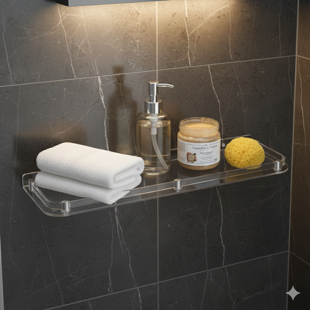 UNBREAKABLE BATHROOM SELF 12", 15", 18" AND DELUXE SELF - Image 2