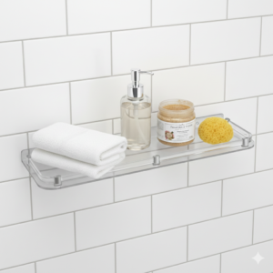 UNBREAKABLE BATHROOM SELF 12", 15", 18" AND DELUXE SELF