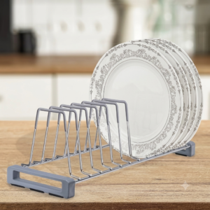 MORDEN KITCHEN STAINLESS STEEL THALI STAND, PLATE STAND, CUP STAND 500 MM ( 20 INCH ) FULL SIZE
