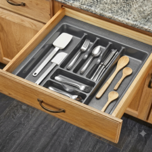 PVC CUTLERY TRAY FOR MORDEN KITCHEN 500MM DEPTH FULL SIZE